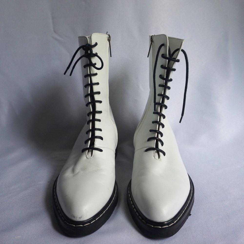 Fara Lace-Up Leather Combat Boot